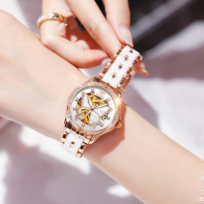 Ladies Automatic Mechanical Watch Gift Box Set PrestigePearls