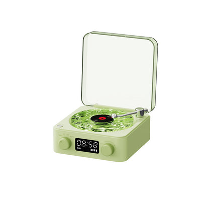 Retro Turntable Speaker Wireless Bluetooth 5.0 Vinyl Record Player Stereo Sound With White Noise RGB Projection Lamp Effect PrestigePearls