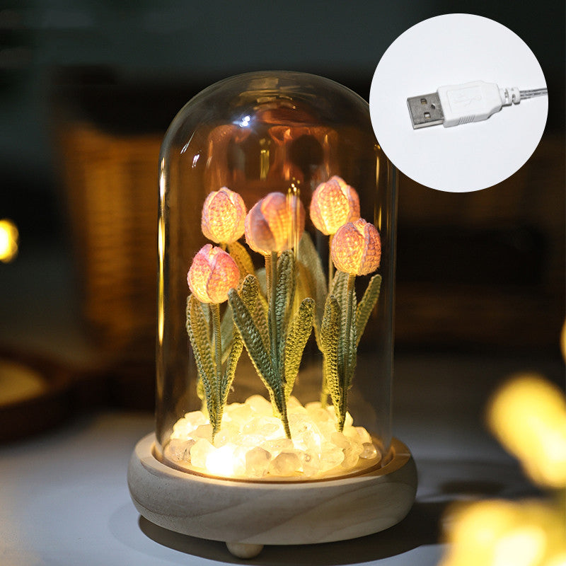 Floral Glow Night Light- Lily Of The Valley Tulip Night Light PrestigePearls