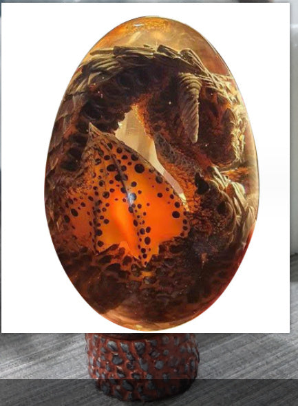 Lava Dragon Egg Desktop Decoration Dinosaur Egg Resin Crafts PrestigePearls