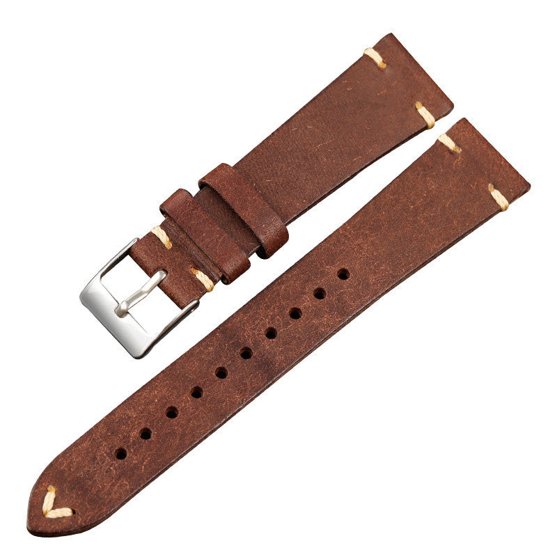 20MMX16MM Vintage Leather Men's Watch Strap PrestigePearls