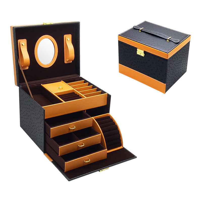 Leather Jewelry Storage Drawer High-end Jewelry Box PrestigePearls