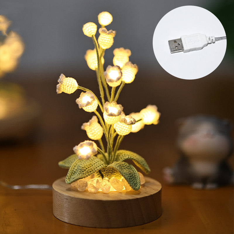 Floral Glow Night Light- Lily Of The Valley Tulip Night Light PrestigePearls