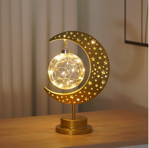 Luminova- LED Modeling Lamp Creative Personality Iron Moon star - Prestige Pearls