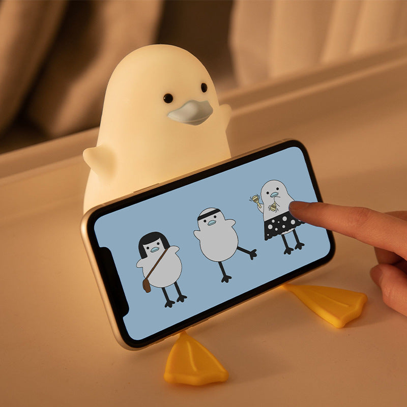 Seagull Silicone Night Light Soothing Animal Lamp For Kids Baby PrestigePearls