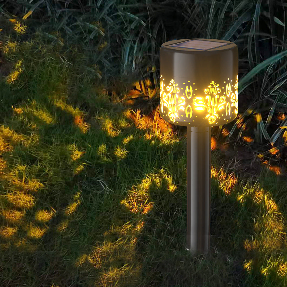 SunGlow- New Solar Plastic Lawn Floor Outlet Projection Lamp, Garden Decoration Lights PrestigePearls