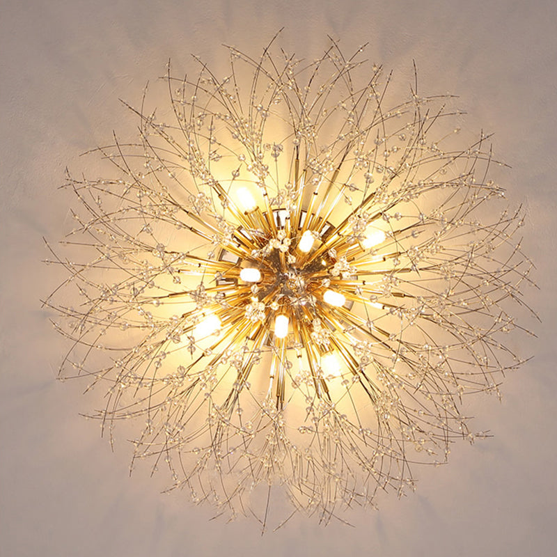 GlowDandelion- Dandelion Bedroom Crystal Ceiling Lamp PrestigePearls