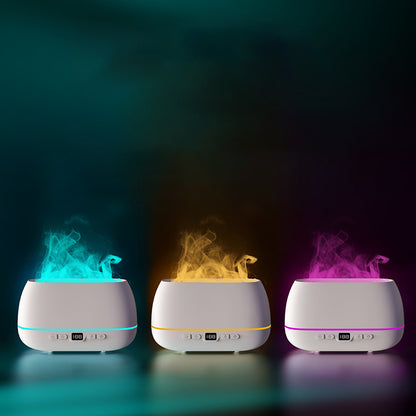 3D Flame Humidifier 200ml USB Flame Aroma Diffuser Household Humide Aromatherapy Diffuser - Prestige Pearls