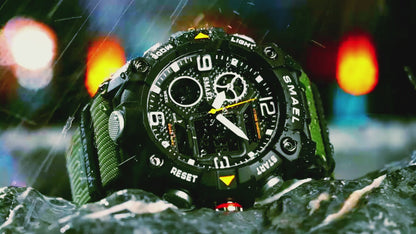 SMAEL 8055--Multifunctional Waterproof Luminous Outdoor Electronic Watch